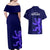 Scotland Rugby Couples Matching Off Shoulder Maxi Dress and Hawaiian Shirt Go Scottish World Cup Sporty Style LT9 - Wonder Print Shop