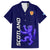 Scotland Rugby Family Matching Puletasi Dress and Hawaiian Shirt Go Scottish World Cup Sporty Style - Wonder Print Shop