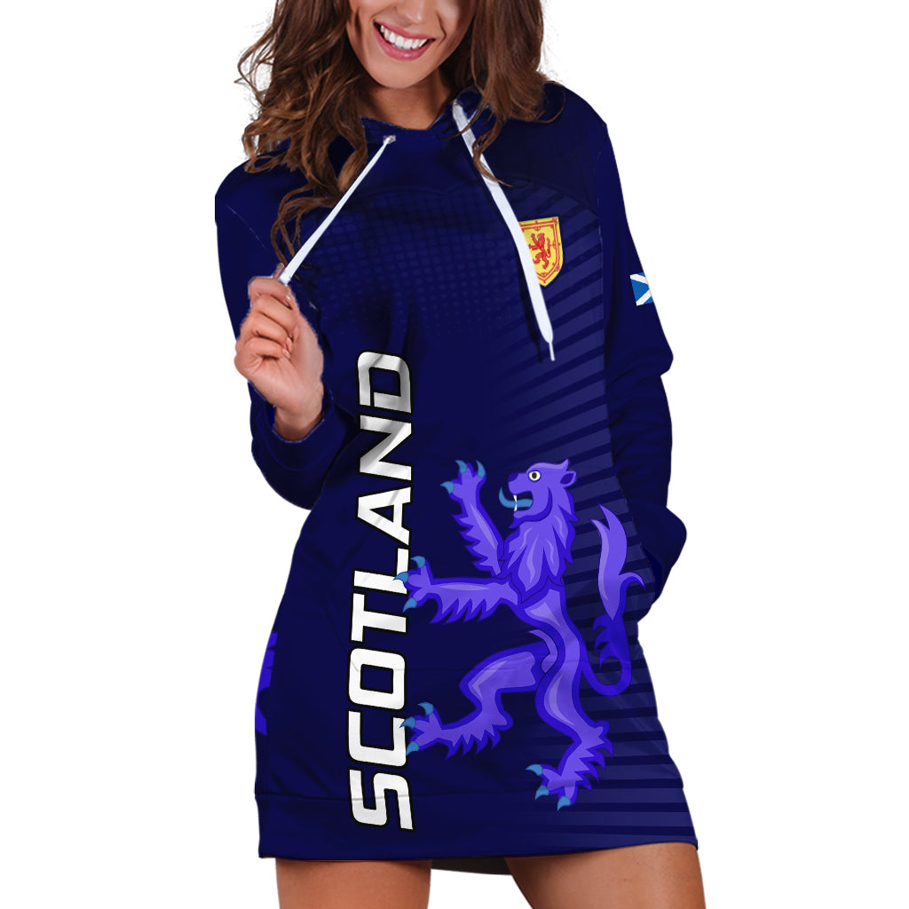 Scotland Rugby Hoodie Dress Go Scottish World Cup Sporty Style - Wonder Print Shop