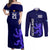 Custom Scotland Rugby Couples Matching Off Shoulder Maxi Dress and Long Sleeve Button Shirts Go Scottish World Cup Sporty Style LT9 - Wonder Print Shop