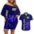 Custom Scotland Rugby Couples Matching Off Shoulder Short Dress and Hawaiian Shirt Go Scottish World Cup Sporty Style LT9 - Wonder Print Shop