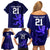 Custom Scotland Rugby Family Matching Off Shoulder Short Dress and Hawaiian Shirt Go Scottish World Cup Sporty Style LT9 - Wonder Print Shop