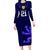 Custom Scotland Rugby Long Sleeve Bodycon Dress Go Scottish World Cup Sporty Style - Wonder Print Shop