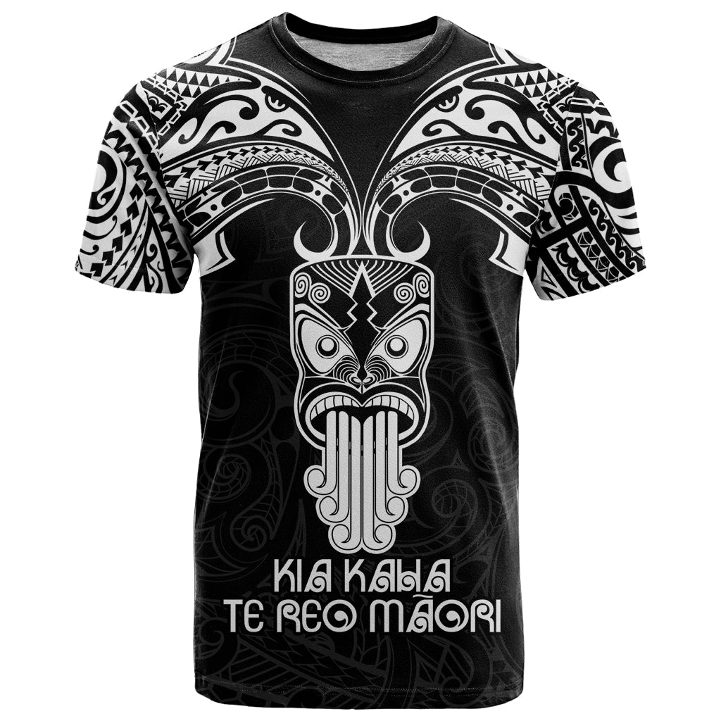 Personalised New Zealand Te Reo Maori T Shirt Kia Kaha Maori Language Week  Black Style LT9