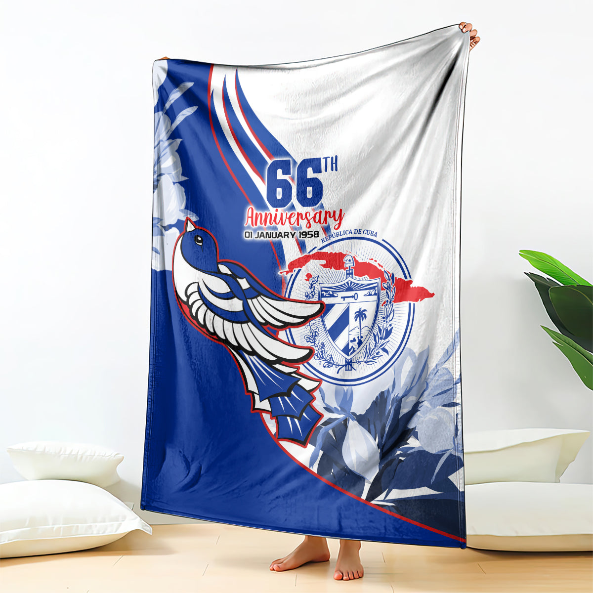 cuba-triumph-of-the-revolution-personalized-blanket-freedom-and-liberty