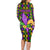 Mardi Gras Glitter Mask with Fleur-de-lis Family Matching Long Sleeve Bodycon Dress and Hawaiian Shirt LT9 - Wonder Print Shop