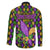 Mardi Gras Glitter Mask with Fleur-de-lis Family Matching Puletasi and Hawaiian Shirt - Wonder Print Shop