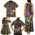 Mardi Gras Glitter Mask with Fleur-de-lis Family Matching Tank Maxi Dress and Hawaiian Shirt - Wonder Print Shop