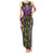 Mardi Gras Glitter Mask with Fleur-de-lis Family Matching Tank Maxi Dress and Hawaiian Shirt - Wonder Print Shop