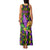 Mardi Gras Glitter Mask with Fleur-de-lis Family Matching Tank Maxi Dress and Hawaiian Shirt - Wonder Print Shop