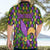 Mardi Gras Glitter Mask with Fleur-de-lis Hawaiian Shirt - Wonder Print Shop