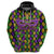 Mardi Gras Glitter Mask with Fleur-de-lis Hoodie - Wonder Print Shop