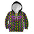 Mardi Gras Glitter Mask with Fleur-de-lis Kid Hoodie - Wonder Print Shop