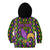 Mardi Gras Glitter Mask with Fleur-de-lis Kid Hoodie - Wonder Print Shop