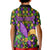 Mardi Gras Glitter Mask with Fleur-de-lis Kid Polo Shirt - Wonder Print Shop