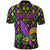 Mardi Gras Glitter Mask with Fleur-de-lis Polo Shirt - Wonder Print Shop