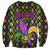 Mardi Gras Glitter Mask with Fleur-de-lis Sweatshirt - Wonder Print Shop