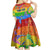 Sydney Mardi Gras Personalized Kid Short Sleeve Dress Pride Rainbow Glitter Colorful Style - Wonder Print Shop