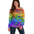 Sydney Mardi Gras Personalized Off Shoulder Sweater Pride Rainbow Glitter Colorful Style