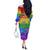 Sydney Mardi Gras Personalized Off The Shoulder Long Sleeve Dress Pride Rainbow Glitter Colorful Style - Wonder Print Shop