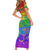 Sydney Mardi Gras Personalized Short Sleeve Bodycon Dress Pride Rainbow Glitter Colorful Style - Wonder Print Shop