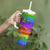 Sydney Mardi Gras Personalized Tumbler With Handle Pride Rainbow Glitter Colorful Style - Wonder Print Shop