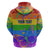 Sydney Mardi Gras Personalized Zip Hoodie Pride Rainbow Glitter Colorful Style - Wonder Print Shop