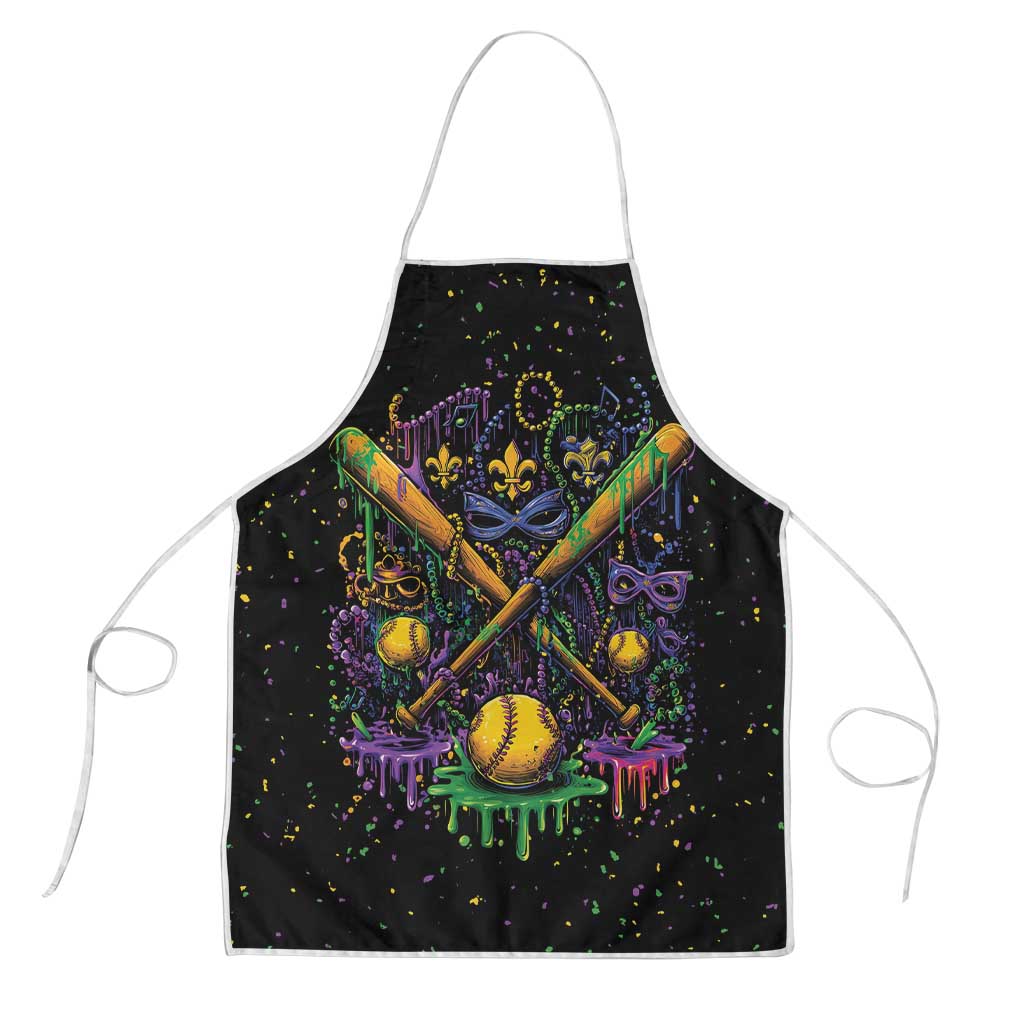 Mardi Gras Dripping Apron Baseball Ice Cream Drip - Wonder Print Shop