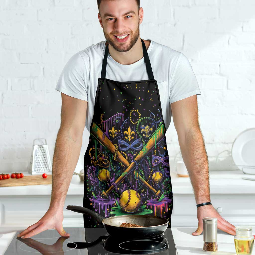 Mardi Gras Dripping Apron Baseball Ice Cream Drip - Wonder Print Shop