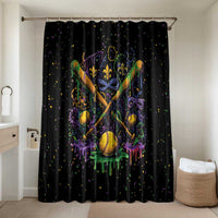 Mardi Gras Dripping Bathroom Set Baseball Ice Cream Drip - Wonder Print Shop