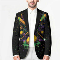 Mardi Gras Dripping Blazer Baseball Ice Cream Drip - Wonder Print Shop