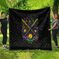 Mardi Gras Dripping Quilt Baseball Ice Cream Drip - Wonder Print Shop