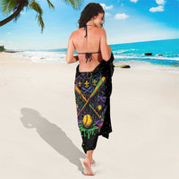Mardi Gras Dripping Sarong Baseball Ice Cream Drip - Wonder Print Shop