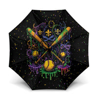 Mardi Gras Dripping Umbrella Baseball Ice Cream Drip - Wonder Print Shop