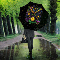 Mardi Gras Dripping Umbrella Baseball Ice Cream Drip - Wonder Print Shop