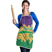 Custom Mardi Gras Dripping Apron Baseball Sparkling Drip Motif - Wonder Print Shop