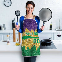 Custom Mardi Gras Dripping Apron Baseball Sparkling Drip Motif - Wonder Print Shop