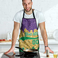 Custom Mardi Gras Dripping Apron Baseball Sparkling Drip Motif - Wonder Print Shop