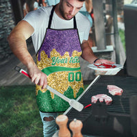 Custom Mardi Gras Dripping Apron Baseball Sparkling Drip Motif - Wonder Print Shop
