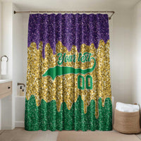 Custom Mardi Gras Dripping Bathroom Set Baseball Sparkling Drip Motif - Wonder Print Shop