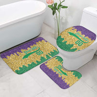 Custom Mardi Gras Dripping Bathroom Set Baseball Sparkling Drip Motif - Wonder Print Shop