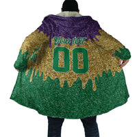 Custom Mardi Gras Dripping Cloak Baseball Sparkling Drip Motif - Wonder Print Shop