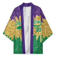 Custom Mardi Gras Dripping Kimono Baseball Sparkling Drip Motif - Wonder Print Shop