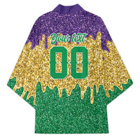 Custom Mardi Gras Dripping Kimono Baseball Sparkling Drip Motif - Wonder Print Shop