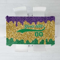 Custom Mardi Gras Dripping Tablecloth Baseball Sparkling Drip Motif - Wonder Print Shop