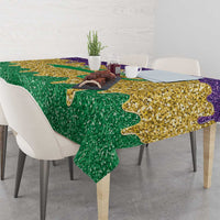 Custom Mardi Gras Dripping Tablecloth Baseball Sparkling Drip Motif - Wonder Print Shop