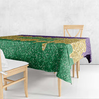 Custom Mardi Gras Dripping Tablecloth Baseball Sparkling Drip Motif - Wonder Print Shop