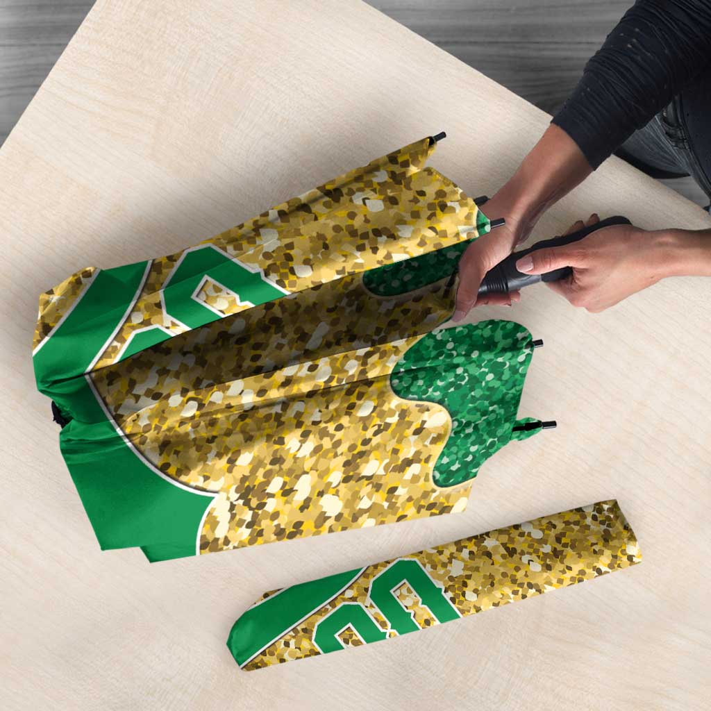 Custom Mardi Gras Dripping Umbrella Baseball Sparkling Drip Motif - Wonder Print Shop