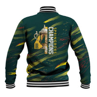 South African Four-time Champions Baseball Jacket World Rugby Team Springboks