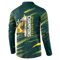 South African Four-time Champions Button Sweatshirt World Rugby Team Springboks